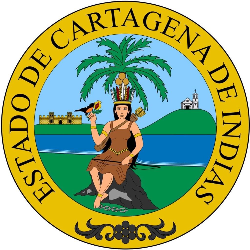 Escudo Republicano de Cartagena de indias, Bolívar, Colombia.