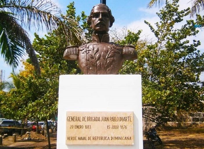 Busto de Juan Pablo Duarte en Cartagena