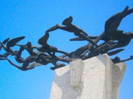 Monumento a Los Alcatraces en Cartagena de Indias, Bolívar, Colombia