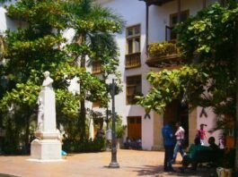 Plaza de los estudiantes de Cartagena de Indias-bolívar-colombia