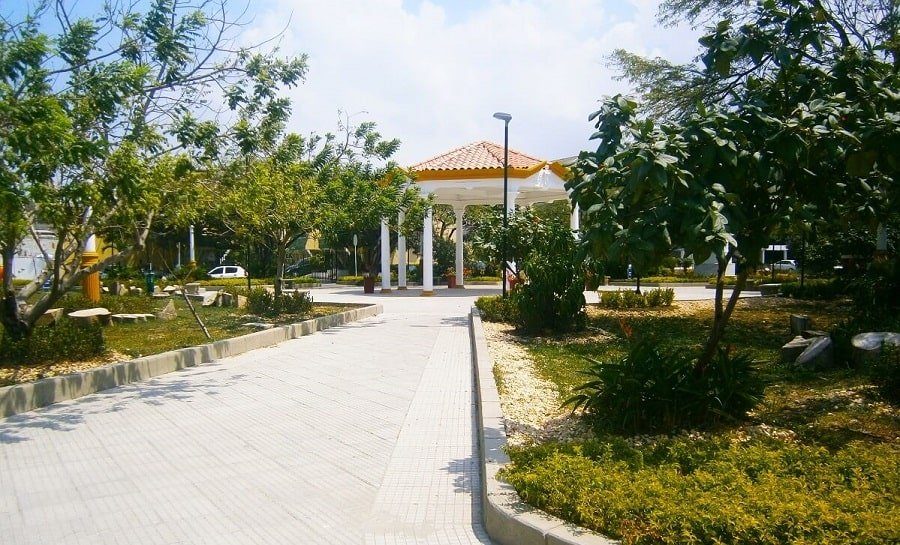Parque Joaquin F. Velez de Cartagena de indias, Colombia.