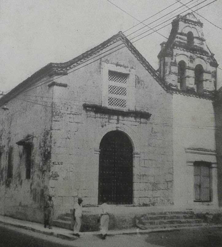Imagen antigua de ermita de san roque en Cartagena, Bolívar