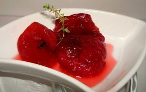 Stewed Rose Apples in Syrup