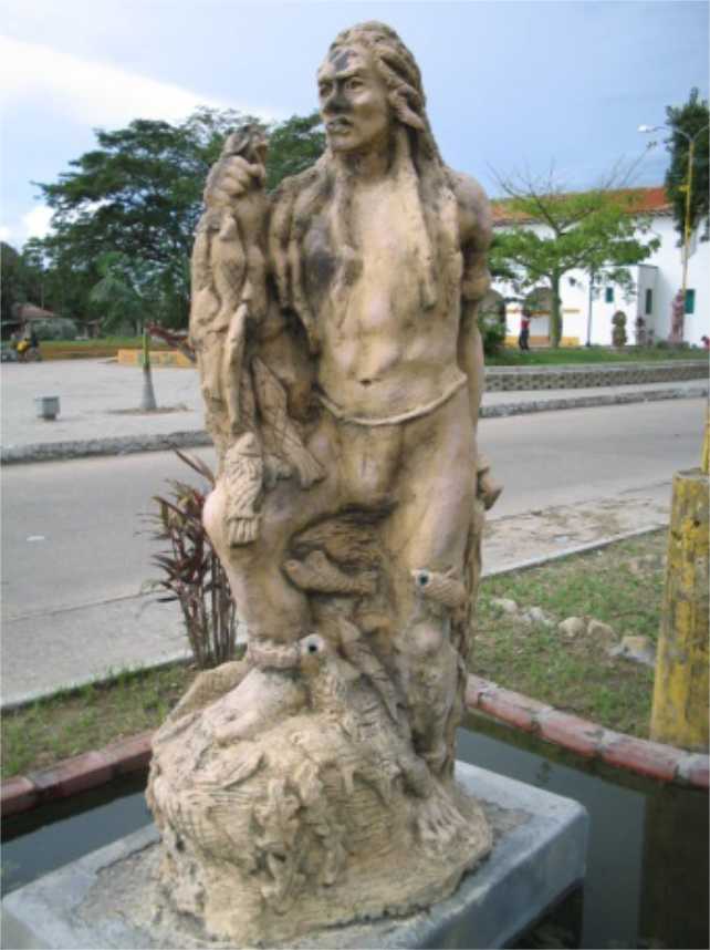 Sculpture of the Mohán in the Andean Park of Neiva