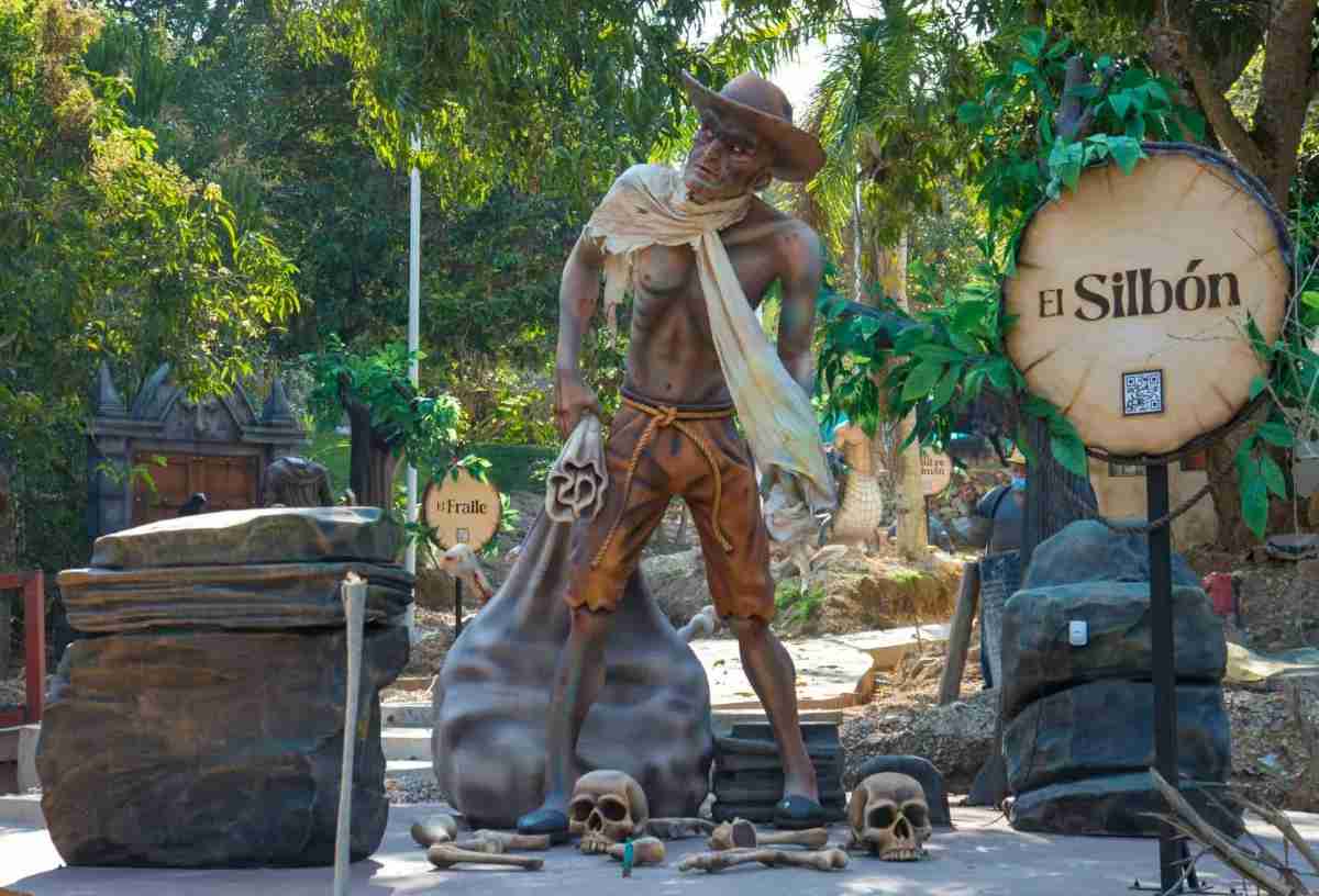 Sculpture of The Whistler in Cafam Park, Melgar, Colombia