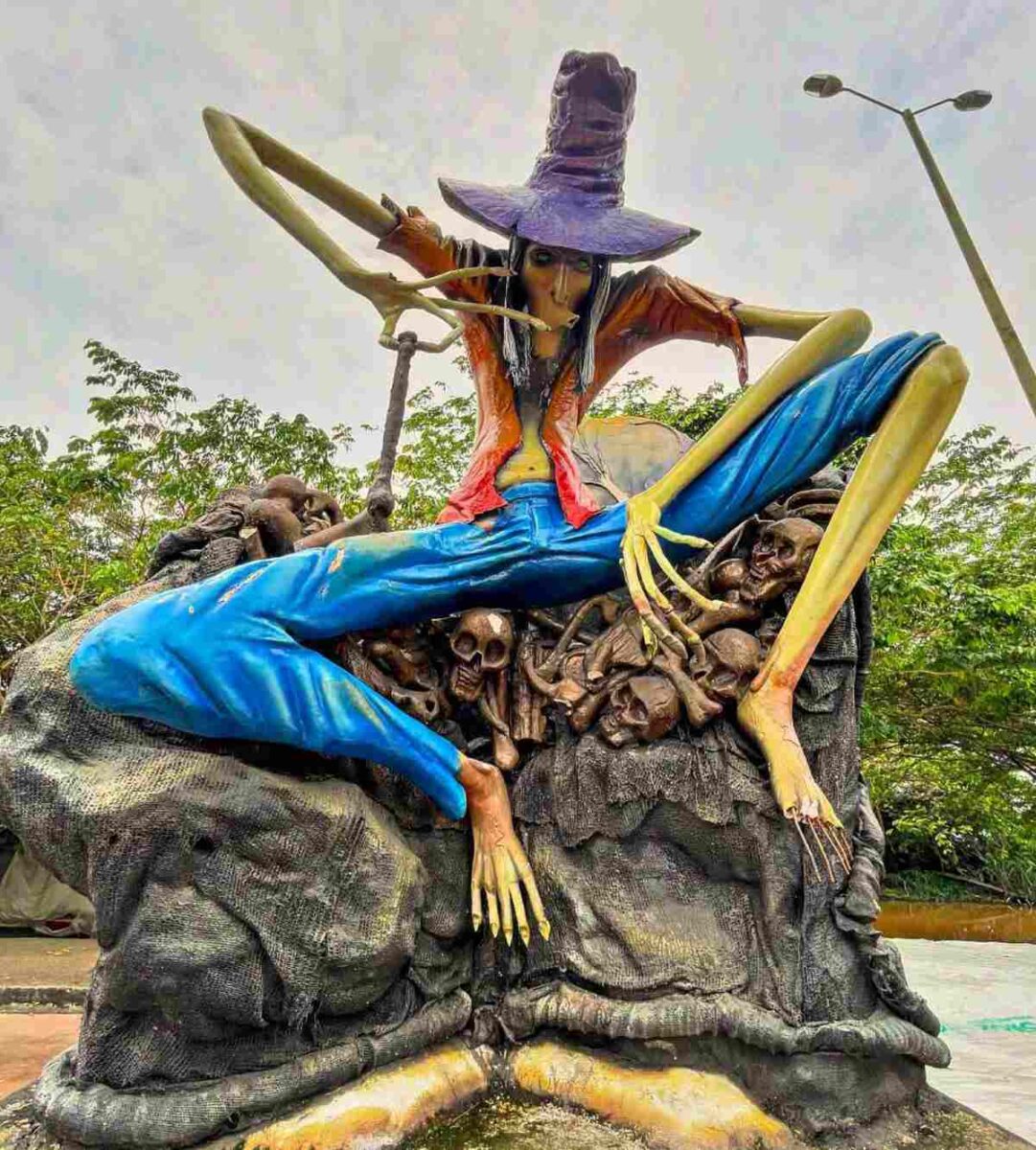 The Whistler Sculpture in Puerto Lopez, Colombia