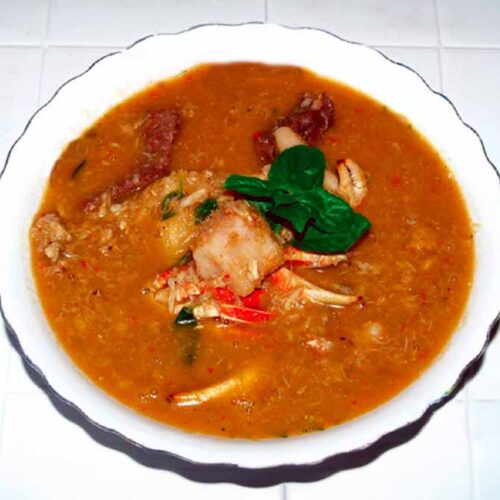 Sopa de cangrejo-crab soup