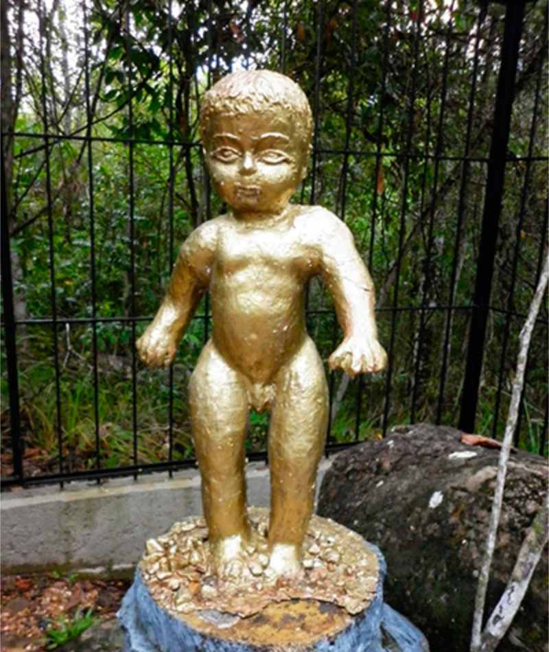 Sculpture of the Golden Tunjo in Colombia