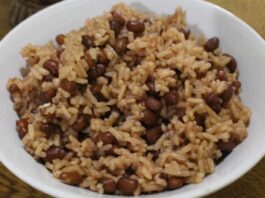 Arroz con frijol morado guajiro