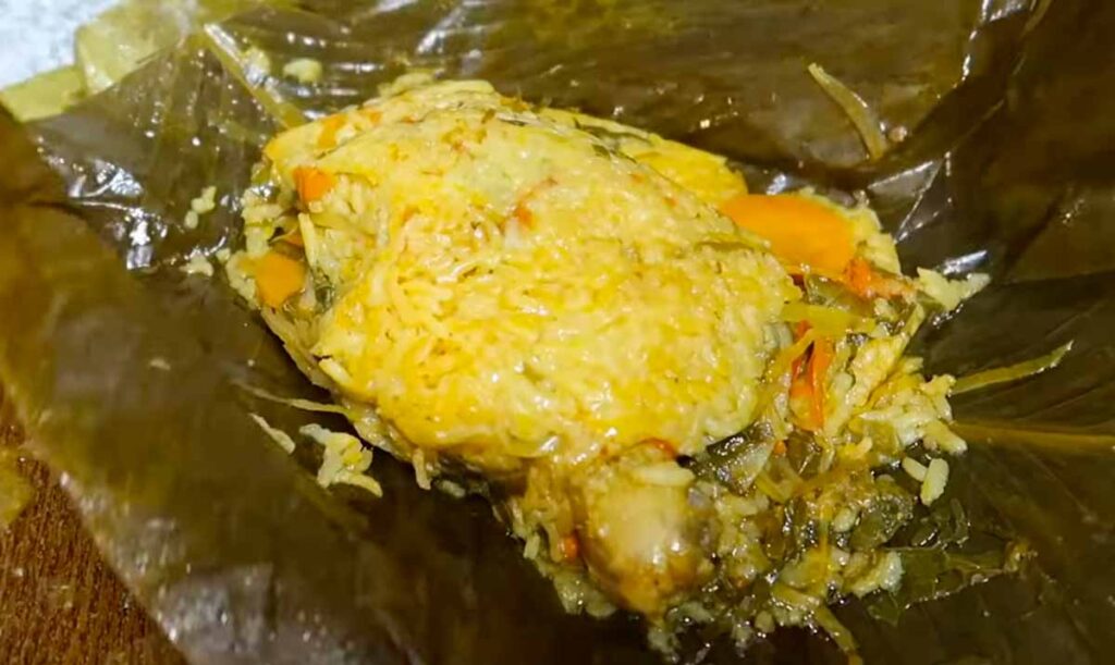 Pastel de arroz colombiano