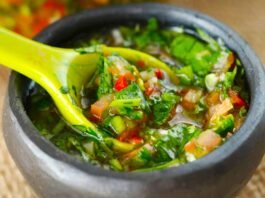 Ají pique salsas receta colombiana