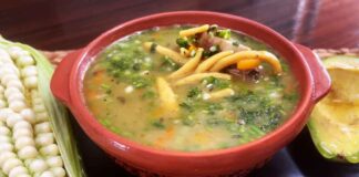 Sopa de Ruyas receta colombiana