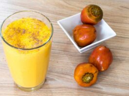 receta de Jugo de chontaduro