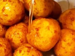 Buñuelos de maíz en almíbar receta colombiana