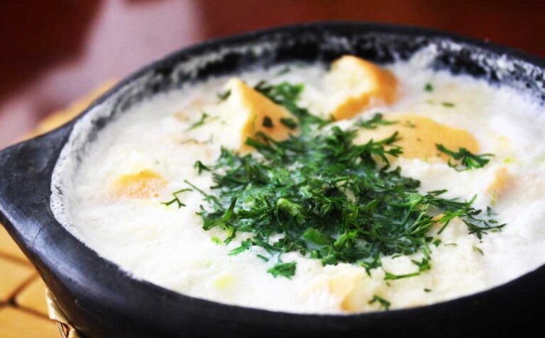 Changua caldo recetas colombiana