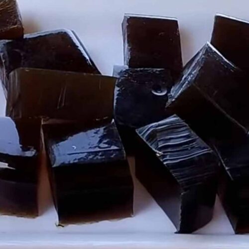 Gelatina negra de Pata de res o dulce negro de pata