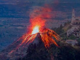 Leyenda del Volcán dormido del Cerro de Monserrate