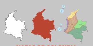 Mapas de Colombia para Tareas escolares