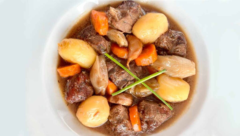 Estofado de ternera con cerveza negra