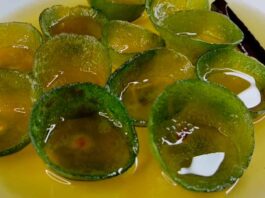 Cascos de limón receta colombiana
