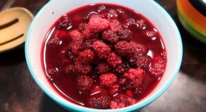 Dulce de moras en almíbar