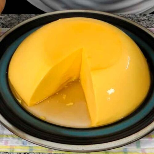 Flan de mango receta colombiana