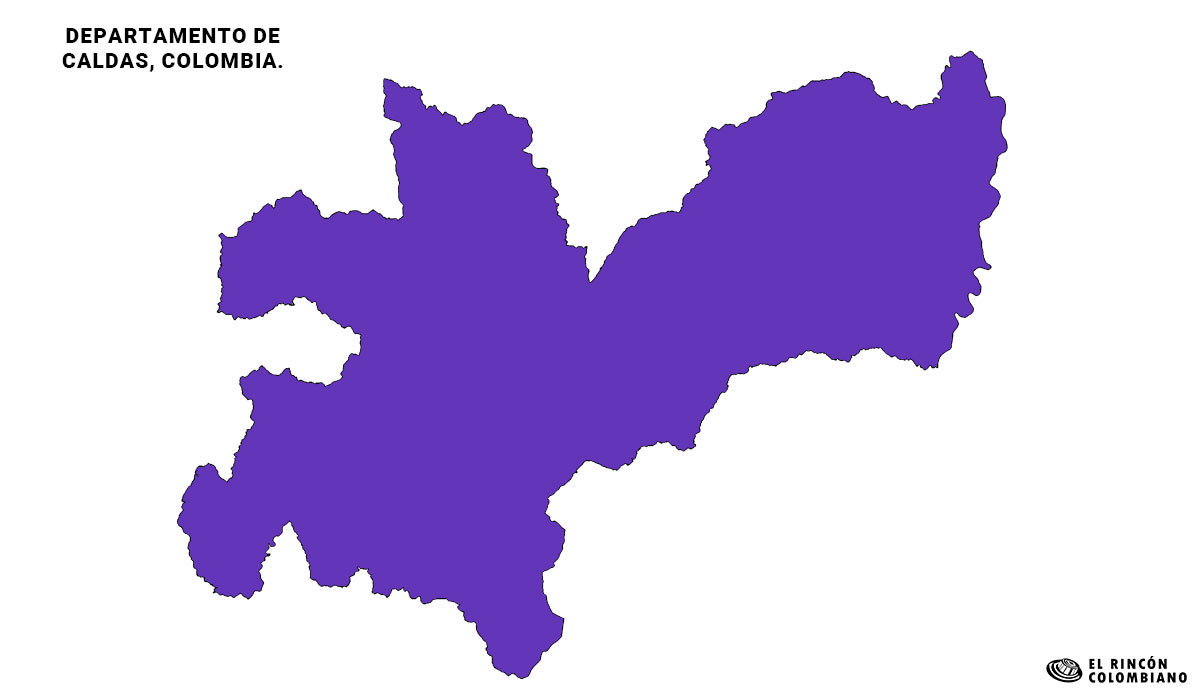 Mapa del Caldas con color.