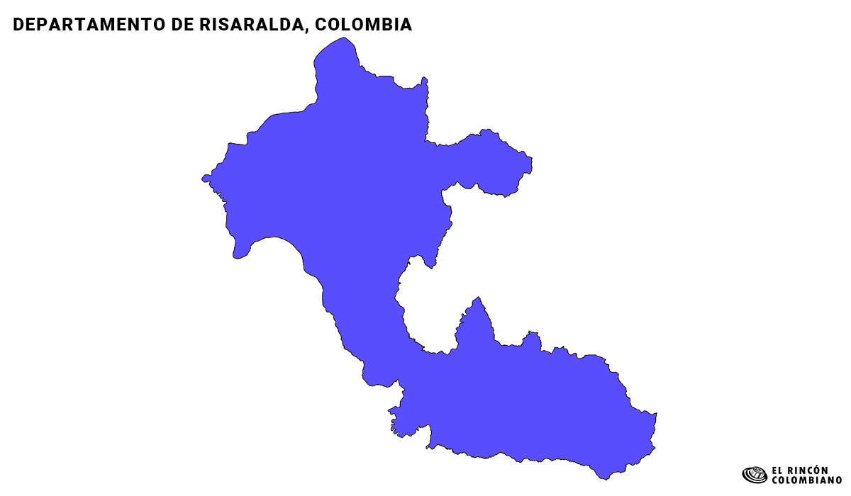 Mapa del Risaralda con color.