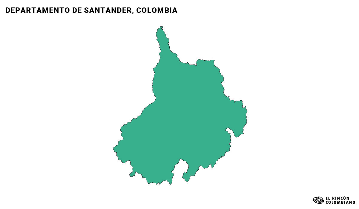 Mapa del Santander con color.