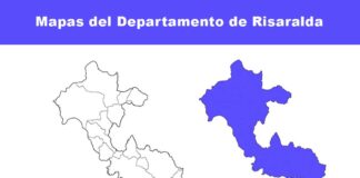 Mapas de departamento de Risaralda.