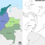 Mapa de las regiones naturales de Colombia