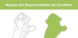 Mapas del departamento de Córdoba