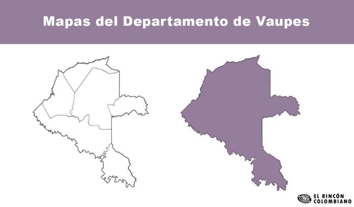 Mapas del departamento de Vaupés