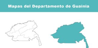 Mapas del departamento de Guainía.