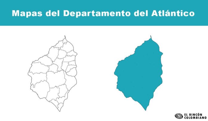 Mapas del departamento del Atlántico.