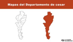 Mapas del departamento del cesar