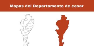 Mapas del departamento del cesar