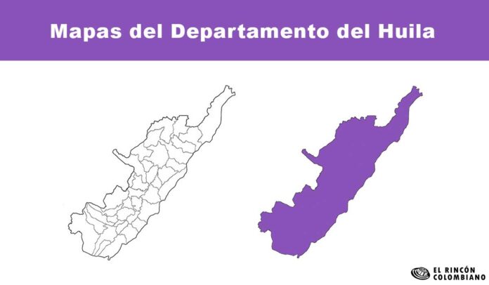 Mapas del departamento del huila.