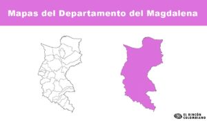 Mapas del departamento del Magdalena.