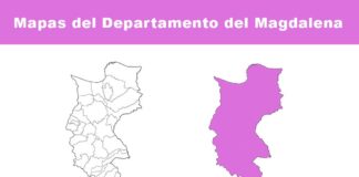 Mapas del departamento del Magdalena.