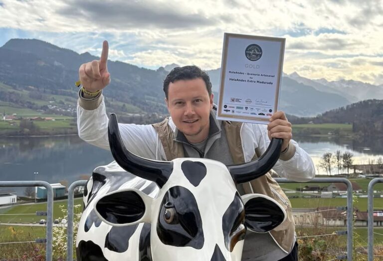Tobias Rijnsdorp Queso Colombiano gana Oro en los World Cheese Awards 2025 en Suiza