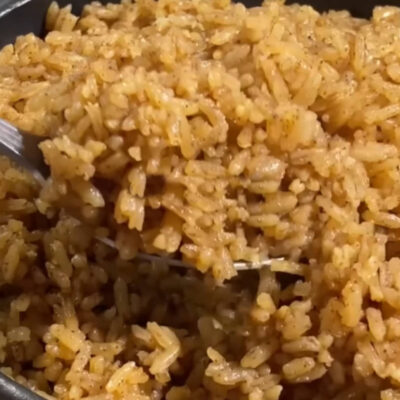 Arroz de coco con titote (Arroz frito) receta colombiana.